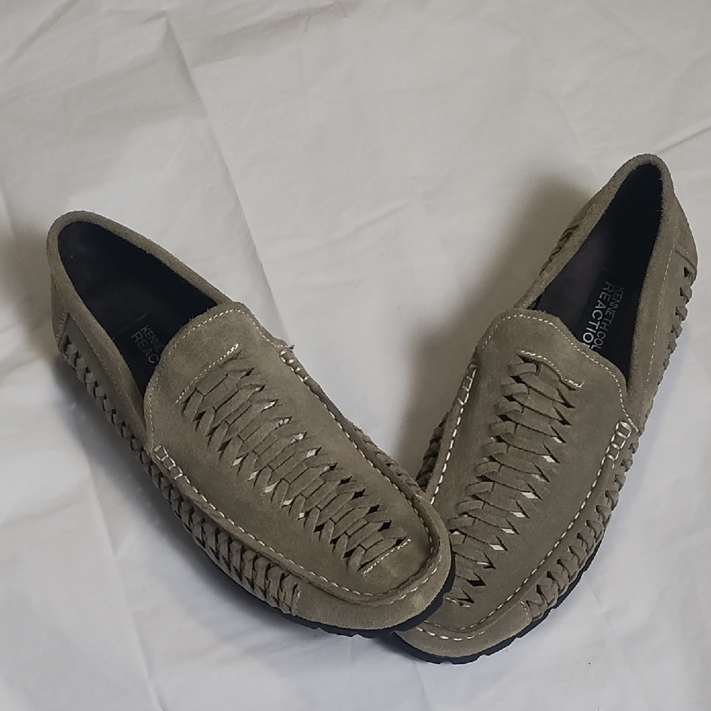 Kenneth Cole Men's Reaction Gray Moccasin-Style Loafers Size‎ 8M